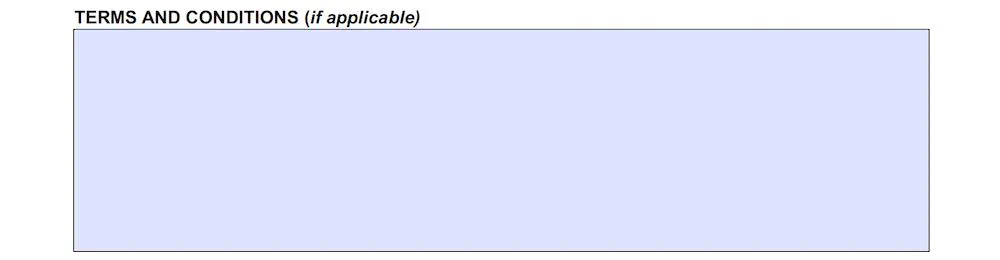 New York Bill of Sale Form section